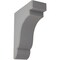 Ekena Millwork 3 1/2"W x 8 1/2"D x 11"H Bedford Wood Vintage Decor Bracket, Pebble Grey BKTWD04X09X11BEPG - alternate 1